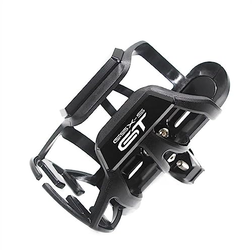 Für Suzuki GSX-S1000GT GSXS1000 2022 2023 GSXS1000GT Motorrad Getränke Wasser Flaschenhalter Trinken Kaffee Tasse Halter Stoßstange Halter Stehen Wate Trinken Tasse Halter Getränkehalter(Schwarz) von LCXZKIVS