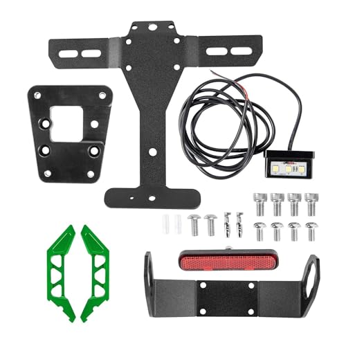 Für Z900 ZH2 2020 2021 2022 2023 Z 900 Z H2 2020-2023 Motorrad Kotflügel Eliminator Hinten Kennzeichen Halterung Halter(Grün) von LCXZKIVS