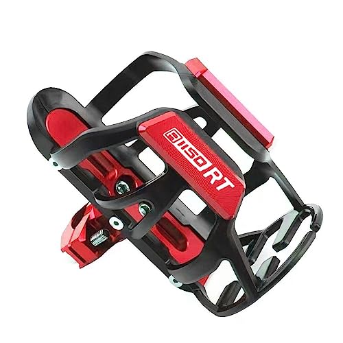 LCXZKIVS Für B&M&W R1150RT R 1150RT R1150 RT Motorrad Getränke Wasser Flasche Käfig Trinken Kaffee Tasse Halter Stoßstange Halter Stehen Wate Trinken Tasse Halter Getränkehalter(Rot) von LCXZKIVS