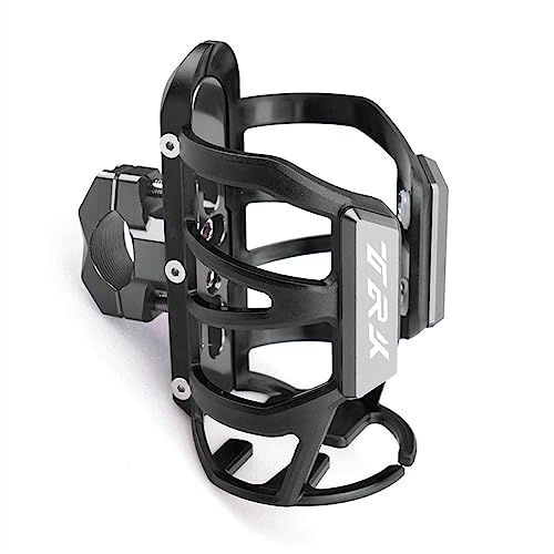 LCXZKIVS Für Benelli TRK 251 TRK502/X TRK251 2017-2022 Motorrad Getränke Wasser Flasche Käfig Trinken Kaffee Tasse Halter Wate Trinken Tasse Halter Getränkehalter(Chrome) von LCXZKIVS