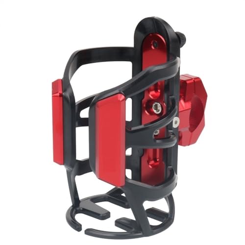 LCXZKIVS Für Hon&da Africa Twin 1100 CRF1100/L CRF 1000/L XRV 750 Motorrad Getränke Wasser Flaschenhalter Trinken Kaffee Becherhalter Ständer Wate Getränkebecherhalter Getränkehalter(Rot) von LCXZKIVS