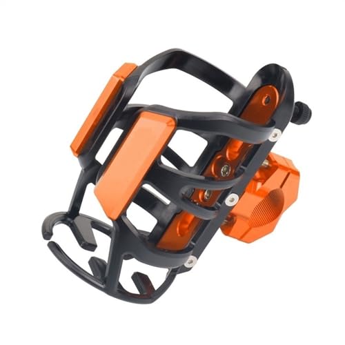 LCXZKIVS Für Hon&da Africa Twin CRF1000L CRF1000L Motorrad Getränke Wasser Flaschenhalter Trinken Kaffee Tasse Halter Stoßstange Halter Stehen Wate Trinken Tasse Halter Getränkehalter(Orange) von LCXZKIVS