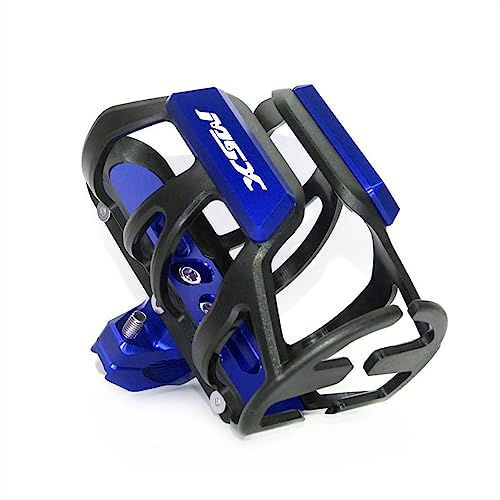 LCXZKIVS Für Hon&da MSX125 Grom MSX125SF 2013-2022 Motorrad Getränke Wasser Flasche Käfig Trinken Kaffee Tasse Halter Stoßstange Halter Stehen Wate Trinken Tasse Halter Getränkehalter(Blau) von LCXZKIVS