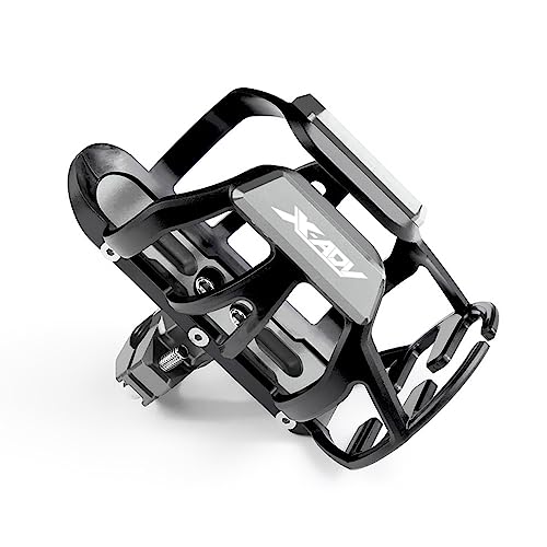 LCXZKIVS Für Hon&da XADV 750 X-ADV 350 Motorrad Getränke Wasser Flasche Käfig Trinken Kaffee Tasse Halter Stoßstange Halter Stehen Wate Trinken Tasse Halter Getränkehalter(Chrome) von LCXZKIVS