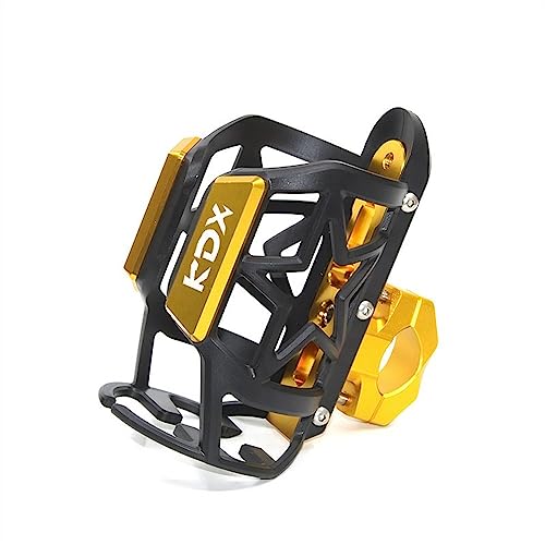 LCXZKIVS Für K&awasaki KDX125SR KDX250SR KDX 125SR 25SR Motorrad Getränke Wasser Flasche Käfig Trinken Kaffee Tasse Halter Stoßstange Halter Stehen Wate Trinken Tasse Halter Getränkehalter(Gold) von LCXZKIVS