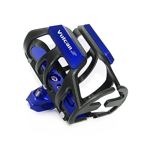 LCXZKIVS Für K&awasaki Vulcan S 650 VN650 EN650 Motorrad Getränke Wasser Flasche Käfig Trinken Kaffee Tasse Halter Stoßstange Halter Stehen Wate Trinken Tasse Halter Getränkehalter(Blau) von LCXZKIVS