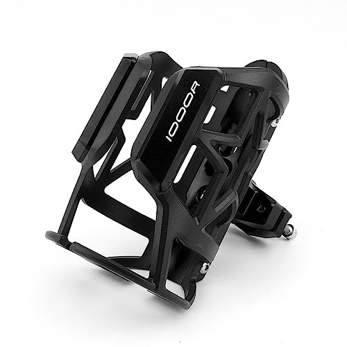 LCXZKIVS Für K&awasaki Z1000R Z 1000 R Edition 2018-2023 Motorrad Getränke Wasser Flasche Käfig Trinken Kaffee Tasse Halter Wate Trinken Tasse Halter Getränkehalter(Schwarz) von LCXZKIVS