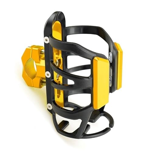 LCXZKIVS Für K&awasaki Z750 Z 750 Motorrad Getränke Wasser Flasche Käfig Trinken Kaffee Tasse Halter Stoßstange Halter Stehen Wate Trinken Tasse Halter Getränkehalter(Gold) von LCXZKIVS