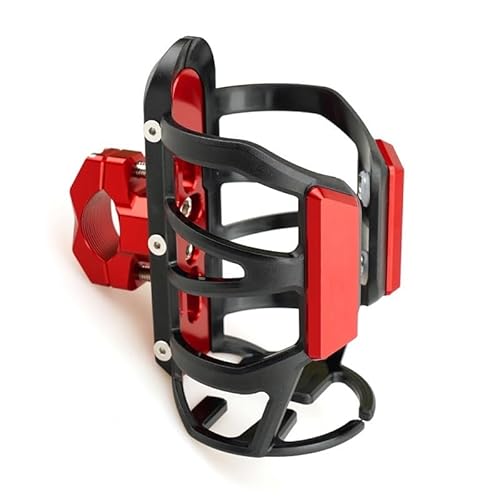 LCXZKIVS Für K&awasaki Z750 Z 750 Motorrad Getränke Wasser Flasche Käfig Trinken Kaffee Tasse Halter Stoßstange Halter Stehen Wate Trinken Tasse Halter Getränkehalter(Rot) von LCXZKIVS