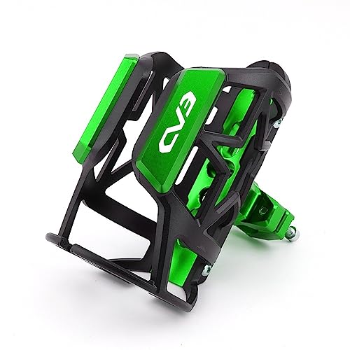 LCXZKIVS Für KYMCO CV3 2019-2020 2021 2022 2023 Motorrad Getränke Wasser Flasche Käfig Trinken Kaffee Tasse Halter Wate Trinken Tasse Halter Getränkehalter(Grün) von LCXZKIVS