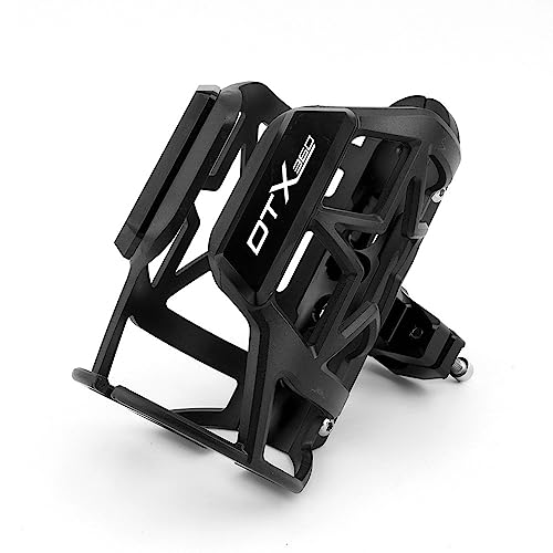 LCXZKIVS Für KYMCO DTX360 DTX 360 125 125i 2021-2023 Motorrad Getränke Wasser Flasche Käfig Trinken Kaffee Tasse Halter Wate Trinken Tasse Halter Getränkehalter(Schwarz) von LCXZKIVS