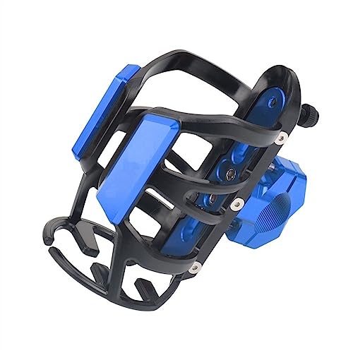 LCXZKIVS Für Super SOCO CPx TC 50/Max Wanderer TS Motorrad Getränke Wasser Flaschenhalter Trinken Kaffee Tasse Halter Stoßstange Halter Stehen Wate Getränke Tasse Halter Getränkehalter(Blau) von LCXZKIVS
