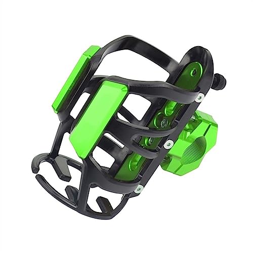 LCXZKIVS Für Super SOCO CPx TC 50/Max Wanderer TS Motorrad Getränke Wasser Flaschenhalter Trinken Kaffee Tasse Halter Stoßstange Halter Stehen Wate Getränke Tasse Halter Getränkehalter(Grün) von LCXZKIVS