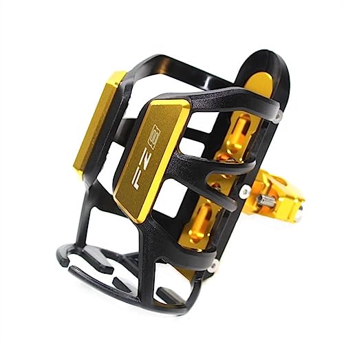 LCXZKIVS Für Yama&ha FZ8 FZ8N FA&zer Motorrad Getränke Wasser Flasche Käfig Trinken Kaffee Tasse Halter Stoßstange Halter Stehen Wate Trinken Tasse Halter Getränkehalter(Gold) von LCXZKIVS