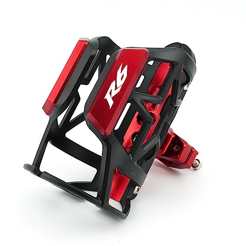 LCXZKIVS Für Yama&ha YZF R6 YZFR6 Motorrad Getränke Wasser Flasche Käfig Trinken Kaffee Tasse Halter Wate Trinken Tasse Halter Getränkehalter(Rot) von LCXZKIVS