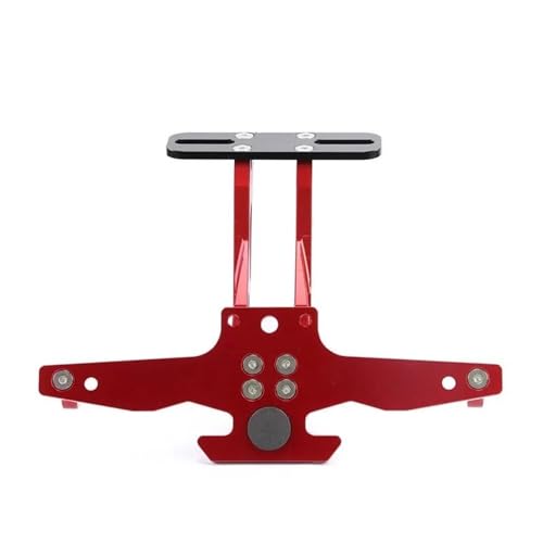 Motorrad CNC Einstellbare Winkel Hinten Kennzeichen Schwanz Kotflügel Halter Halterung Für KOVE 321R 321RR(Rot) von LCXZKIVS