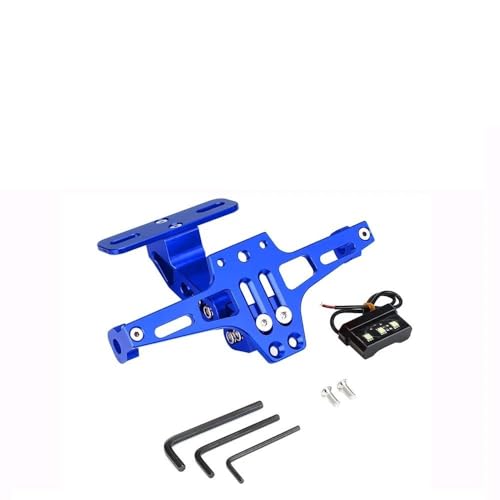 Motorrad Hinten Kennzeichen Halterung Mit Blinker Lichter Für WR250F WR426F WR450F WR250R WR250RX TTR250(Blau) von LCXZKIVS