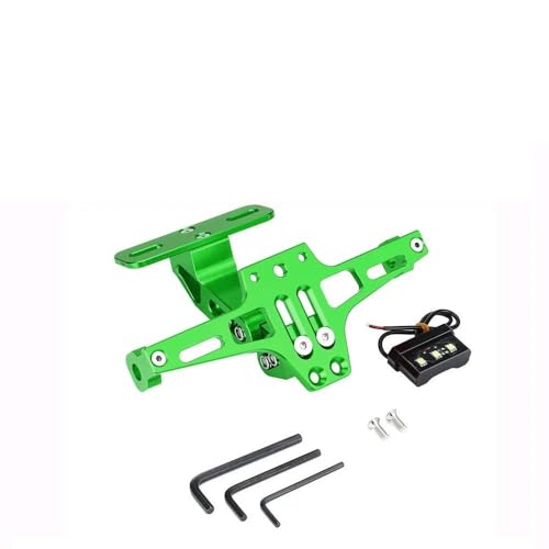 Motorrad Hinten Kennzeichen Halterung Mit Blinker Lichter Für WR250F WR426F WR450F WR250R WR250RX TTR250(Grün) von LCXZKIVS