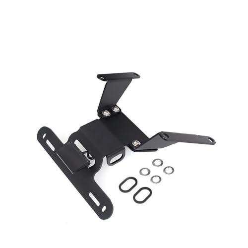 Motorrad Kennzeichenhalter Mit Blinker Schwanz Ordentlich Mudguard Eliminator Für CBR 650 R CB 650 R 2019 2020 2021 2022 2023(Schwarz) von LCXZKIVS