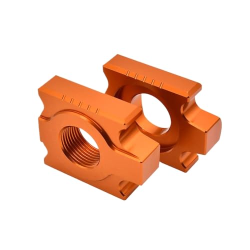 20 -mm -Motorradketten -Einstellungsklimaanlagen -Achsen -Blockspanner -Regler -Regler kompatibel mit EXCF Exc SX SXF XC XCF XCW 125 250 300 350 450 500 Modelle(Orange) von LCYSXTFZ