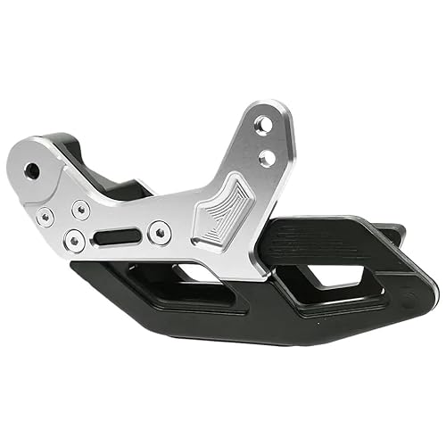 -Aluminiumkettenführungsschutz -Schutzkörper mit SX SXF EXCF XC XCW XCF SMC FC TC FE TE FS FX TX 85 125 501 Modelle Motorradkettenschutzschutz(Silver Type B) von LCYSXTFZ