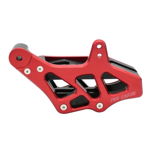 -Kettenradkettenführungsschutzschutz kompatibel mit fc tc fe te fs fx tx sx sxf excf xc xcw xcf freeride smc 125 bis 690 Modelle Universal Fit für Motorradkettenwache(Red) von LCYSXTFZ
