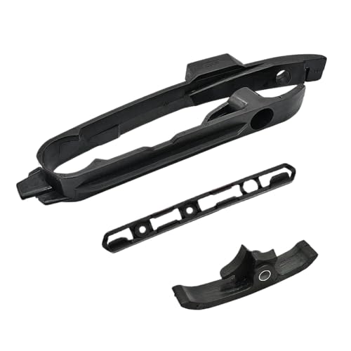Kompatible Kettenschieber -Kit mit Kettenschutzanleitung und Bremsschlauchklemme für SX SXF XC XCF FC FX FS TC TX 125 150 250 350 Motorradschwinge(Black Set) von LCYSXTFZ