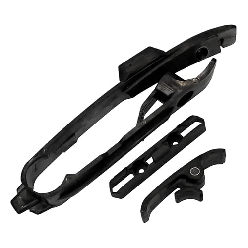 Motocross Chain Guide Slider und Bremsschlauchklemme kompatibel mit SX SXF XC XCF SMC 125 250 300 350 450 690 Modelle 2011-2016 Motorradteile(Black 3 Piece Set) von LCYSXTFZ