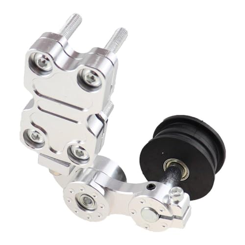 Universelle Einstellungskettenspannerrolle kompatibel mit Motorradhacker ATV in schwarzem rotem Silberblau(Silver) von LCYSXTFZ