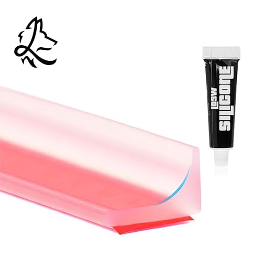 Duschtürdichtung, Duschabdichtung, Duschabdichtung, Duschabdichtung für Glaswand, Duschtürdichtung, Duschtürdichtung, weiß, schwarz, grau oder transparent (transparent, 3 Meter) von LD3W Self-adhesive seal