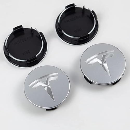 LDAAA Radkappen-Set, für Tesla Model 3/S/X 60mm 4 Piece Robuste und Stilvolle Radabdeckungen Kratz- und verschleißfest,B von LDAAA