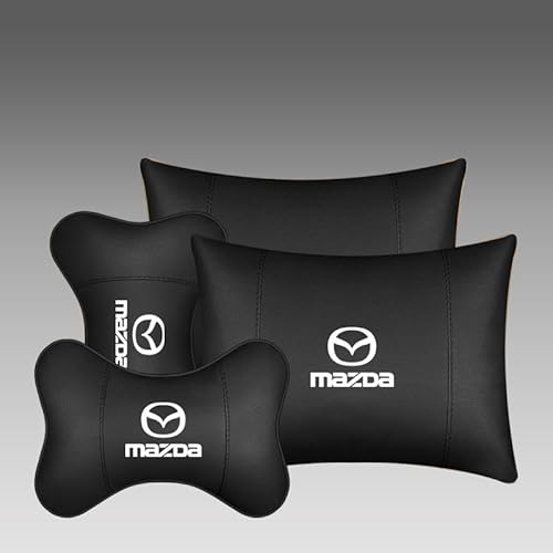 LDBKFD 2 Stück Auto Nackenkissen für Mazda CX-5 CX5 2015-2020 2021 2022 2023, Auto Kopfstütze Kissen Autositz-kopfstütze Nackenstütze Autositz Nackenkissen,Black- 2*headrests and 2*Lumbar Support LDBKFD 2 Stück Auto Nackenkissen für Mazda CX-5 CX5 2015-2020 2021 2022 2023, Auto Kopfstütze Kissen Autositz-kopfstütze Nackenstütze Autositz Nackenkissen,Black- 2*headrests and 2*Lumbar Support von LDBKFD
