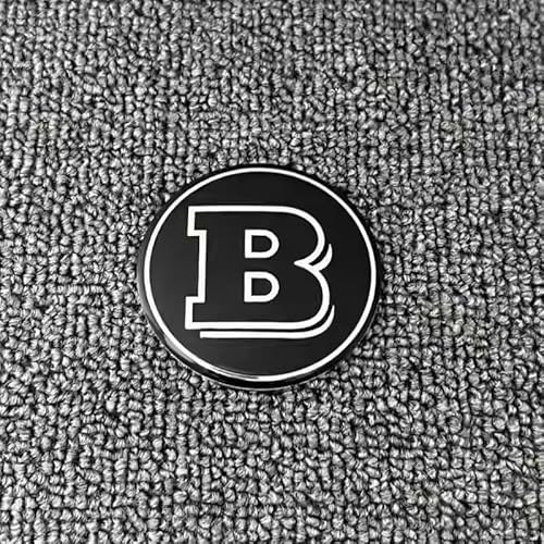 LDBKFD 4 Stück Nabe Mitte Abdeckung Aufkleber für Smart Brabus, Radnabenabdeckung-Logo Felgenkappen Aufkleber Nabenkappen Felgenaufkleber,A- 65mm von LDBKFD