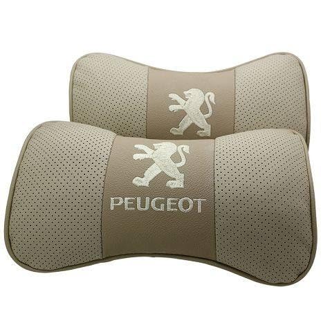 LDBKFD Autokopfkissen für Peugeot 508 I SW 2010-2014, Auto Kopfstütze Kissen Autokopfkissen für Das Autofahren mit Verstellbaren Trägern,Beige von LDBKFD