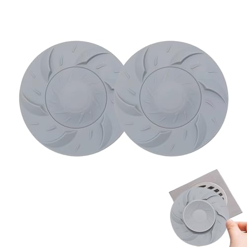LDBKLGHJ waschbeckenstöpsel, abflusssieb, Set von 2 badewannenstöpsel, mit Haarsiebfunktion - Praktischer Silikon-Abflusssieb - Abflussstopfen für Badewanne und Waschbecken von LDBKLGHJ