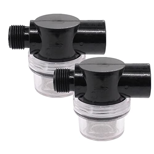 Wasserpumpensieb zum Aufdrehen, Wohnmobil-Wasserpumpenfilter, kompatibel mit Shurflo oder Wfco, 1,27 cm NPSM-Einlass/Auslass mit 80 Mesh Edelstahl-Filtersieb für Wohnmobil, Marine, 2 Stück Wasserpumpensieb zum Aufdrehen, Wohnmobil-Wasserpumpenfilter, kompatibel mit Shurflo oder Wfco, 1,27 cm NPSM-Einlass/Auslass mit 80 Mesh Edelstahl-Filtersieb für Wohnmobil, Marine, 2 Stück von LDCRE