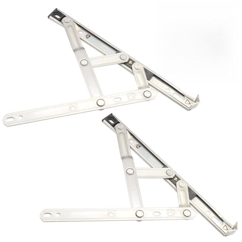 LDEXIN 1 Paar 25,4 cm Flügelfensterscharniere, 202 Edelstahl, verdeckte Reibungsscharniere, 2,5 mm dick, 22,5 mm Rille LDEXIN 1 Paar 25,4 cm Flügelfensterscharniere, 202 Edelstahl, verdeckte Reibungsscharniere, 2,5 mm dick, 22,5 mm Rille von LDEXIN