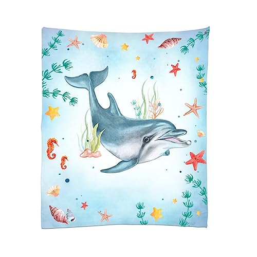 LDFHOIN Babydecke mit Namen und Datum Flanell personalisierte kuscheldecke Baby Geschenke Geburt 70 x 100 cm (75 x 100 cm + Personalisierung) von LDFHOIN