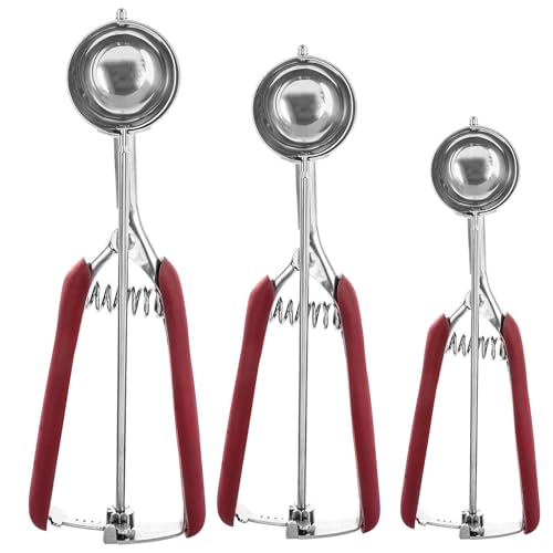 LDHHYH Eisportionierer-Sets, 304 Edelstahl Melonenballer Schaufel, langlebige und mühelose Keksschaufel mit einfachem Auslöser für Cupcakes, Eis, Muffin, Fleischbällchen LDHHYH Eisportionierer-Sets, 304 Edelstahl Melonenballer Schaufel, langlebige und mühelose Keksschaufel mit einfachem Auslöser für Cupcakes, Eis, Muffin, Fleischbällchen von LDHHYH