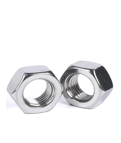 1/2/5/10PCS 4-40 6-32 8-32 10-24 1/4 5/16 3/8 7/16 1/2 3/4 5/8 Zoll Hex Hexagon Mutter Gewinde 304 Edelstahl(8 32 10pcs) von LDHNFBYV