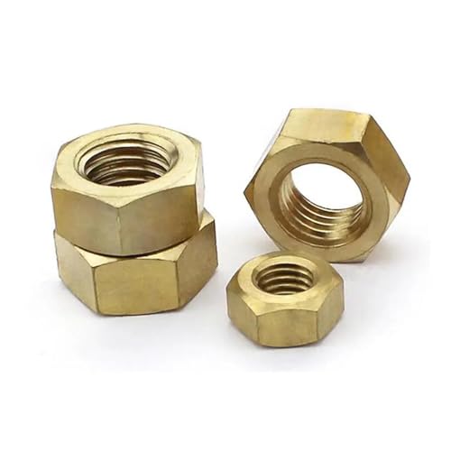 1/5/10/25/50/100 stücke Solides Messing Kupfer Hex Hexagon Mutter(M2.5 100pcs) von LDHNFBYV