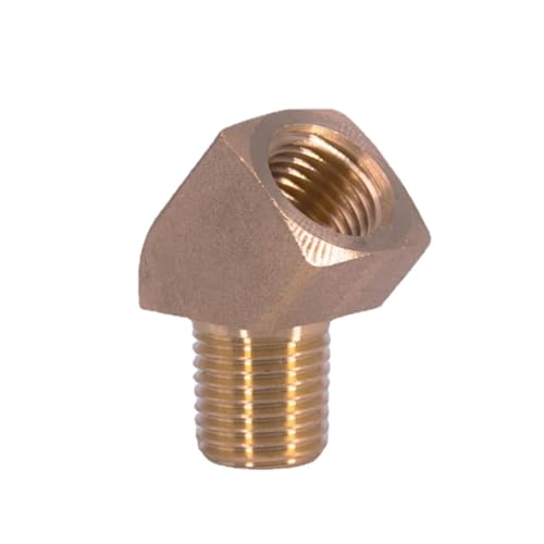 1/8 "1/4" 3/8 "1/2" NPT Weiblichen Zu Männlichen 45 Grad Ellenbogen Messing Block Rohr Fitting Koppler Stecker(1 pc,NPT_1/2") von LDHNFBYV