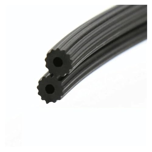 1-4M Silikonkautschuk-Dichtungsstreifen Aluminiumlegierung Kunststoff Stahl Bildschirm Fenster Tür Schichtung(Transparent,4M_5MM) von LDHNFBYV