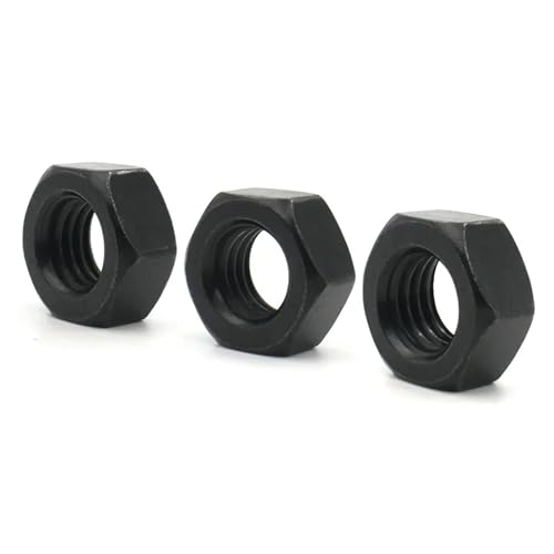 1–50 Stück M2,5,6 M3, M4 M5 M6 M8 M10 M12 M14 M16 M18 M20 M22 M24 M27 M30 M33 M36 Sechskantmuttern aus schwarzem Kohlenstoffstahl(M18x5pcs) von LDHNFBYV