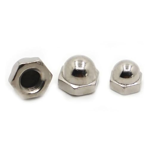 10–25 Stück Hutmuttern aus Kohlenstoffstahl 25P/M3 20P/M4 15P/M5 10P/M6-M8 5P/M10-M12(M4 20pcs) von LDHNFBYV