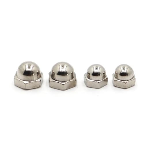 10–25 Stück Hutmuttern aus Kohlenstoffstahl 25P/M3 20P/M4 15P/M5 10P/M6-M8 5P/M10-M12(M5 15pcs) von LDHNFBYV