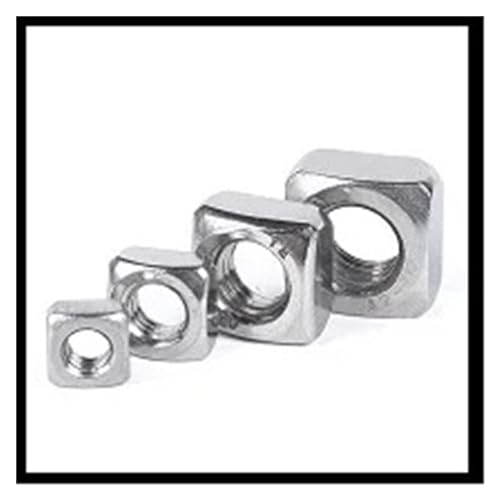 10–50 Stück DIN562 DÜNNE Mutter M3 M4 M5 M6 M8 A2 Edelstahl Quadratische dünne Muttern(M2.5 50pcs) von LDHNFBYV