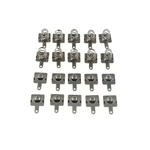 10 Paar/9,5 x 9 mm Ersatz-Metallbatterien Federplatte Silber von LDHNFBYV
