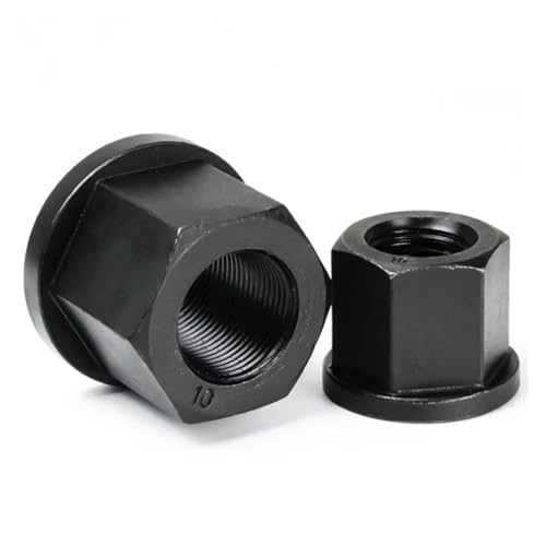 10 Stück 45# Sechskantflanschmuttern aus Kohlenstoffstahl M8 M10 M12 M14 M16 M18 M20 M22 M24 M27 M30 M36(M27 1PC) von LDHNFBYV