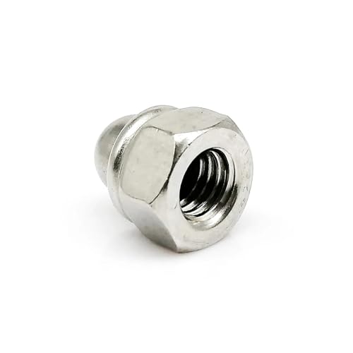 2 stücke M4 M5 M6 M8 M10 M12 DIN986 304 Edelstahl Metall Eichel Kappe Abdeckung Hex Nylon Mutter(M10) von LDHNFBYV